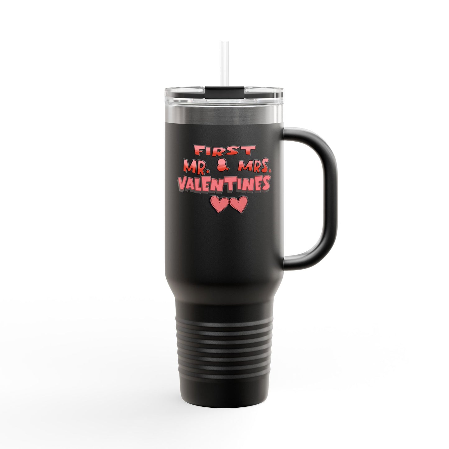 Valentines Insulated Travel Mug "First Mr. & Mrs. Valentines"
