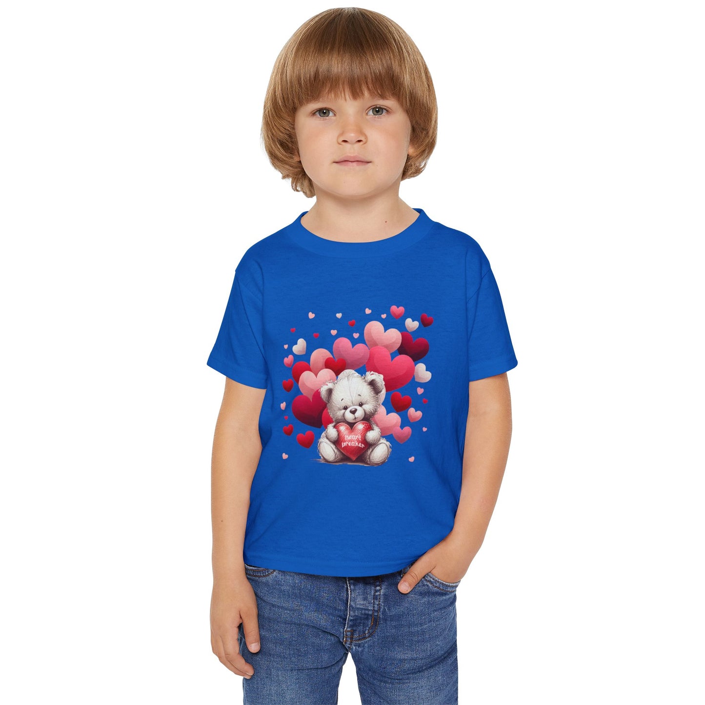 Toddler T-shirt - Valentines Heart Breaker Bear Design