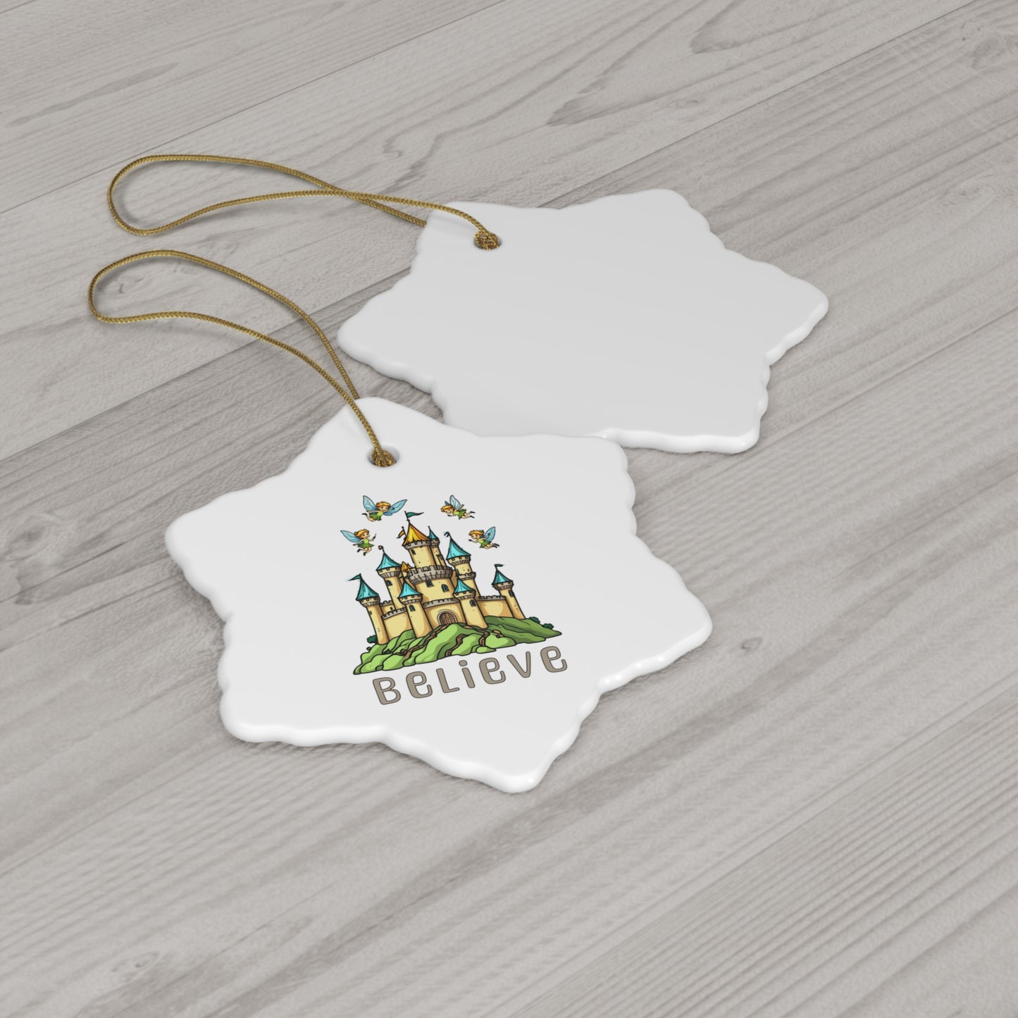 Ceramic Ornament, 4 Shapes