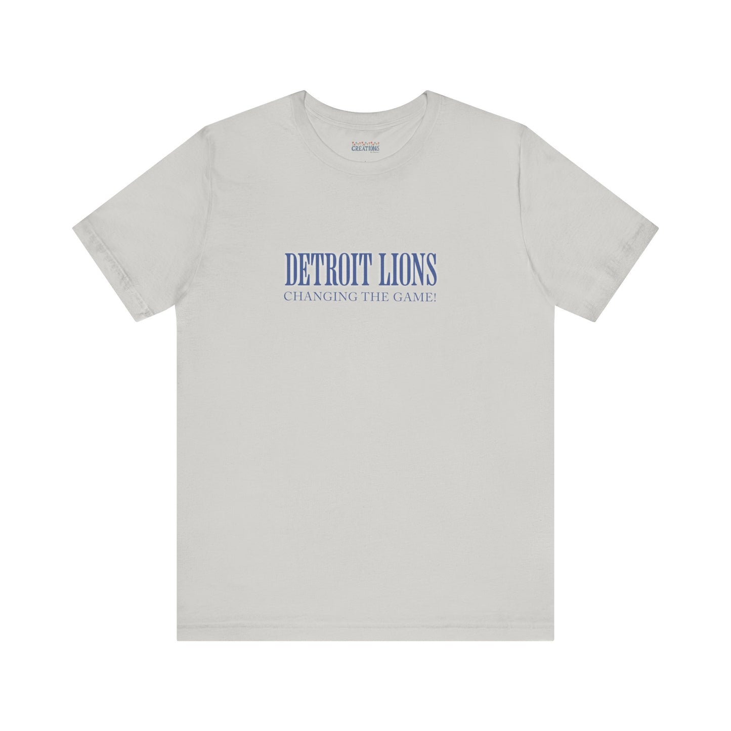 LION'S Football Tee with Quote "Changing the Game"