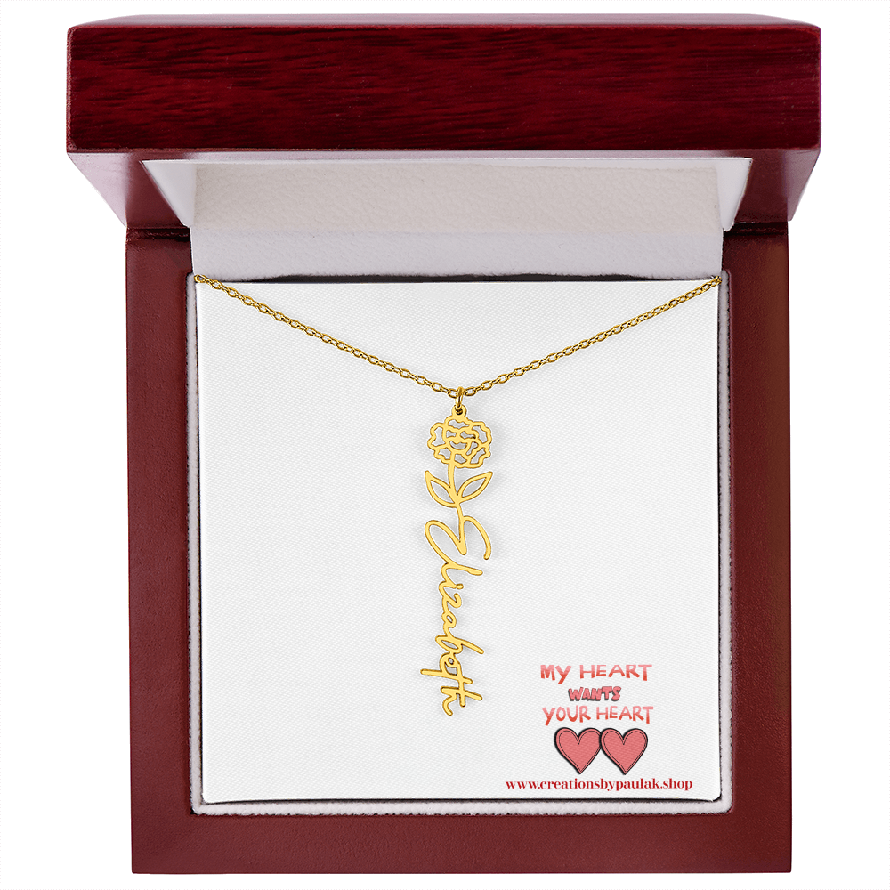 custom "Valentine Necklace" – The Perfect Valentine's Day Gift for Her | Romantic Jewelry for Love