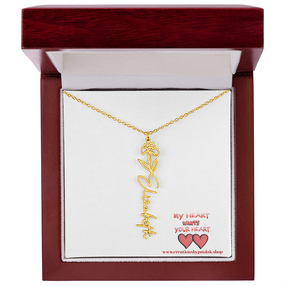 custom "Valentine Necklace" – The Perfect Valentine's Day Gift for Her | Romantic Jewelry for Love