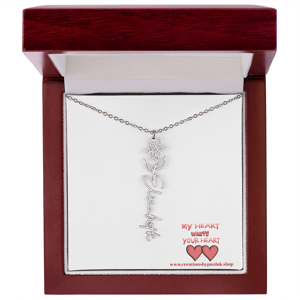 custom "Valentine Necklace" – The Perfect Valentine's Day Gift for Her | Romantic Jewelry for Love