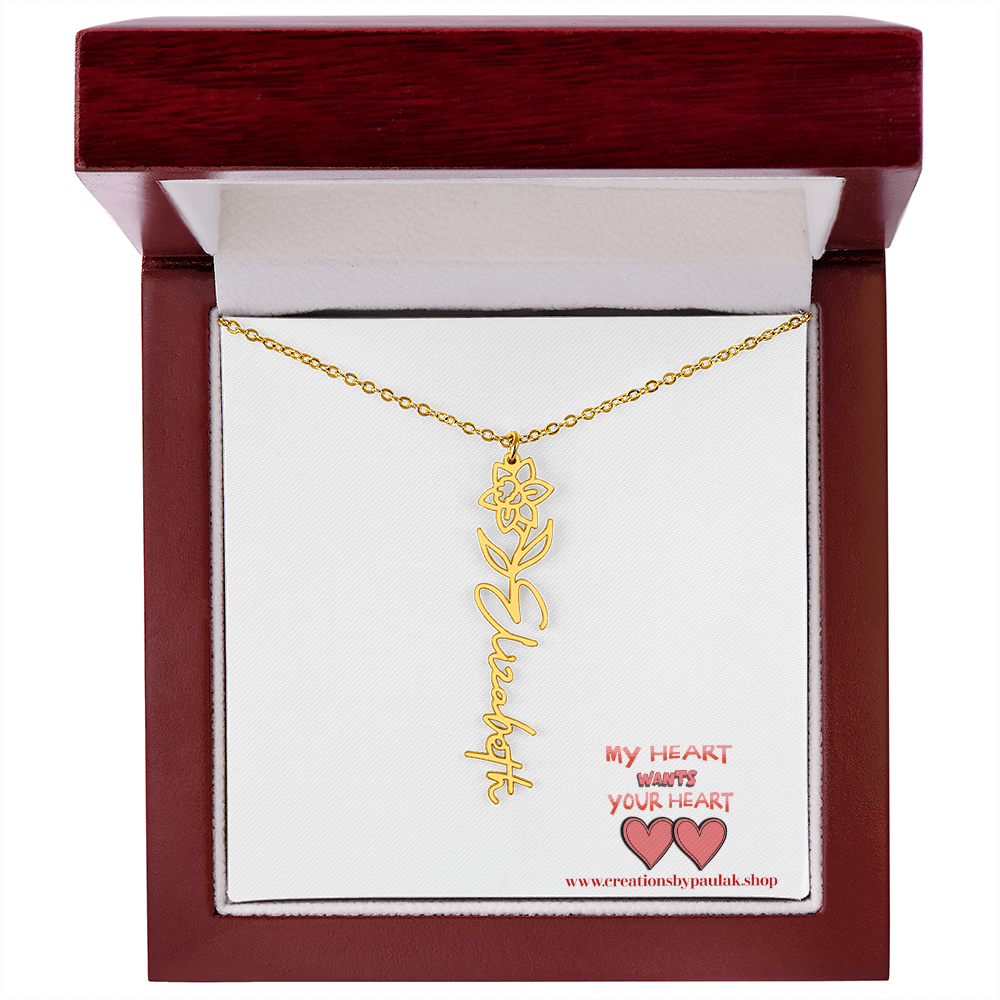 custom "Valentine Necklace" – The Perfect Valentine's Day Gift for Her | Romantic Jewelry for Love