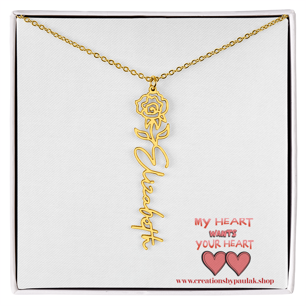custom "Valentine Necklace" – The Perfect Valentine's Day Gift for Her | Romantic Jewelry for Love