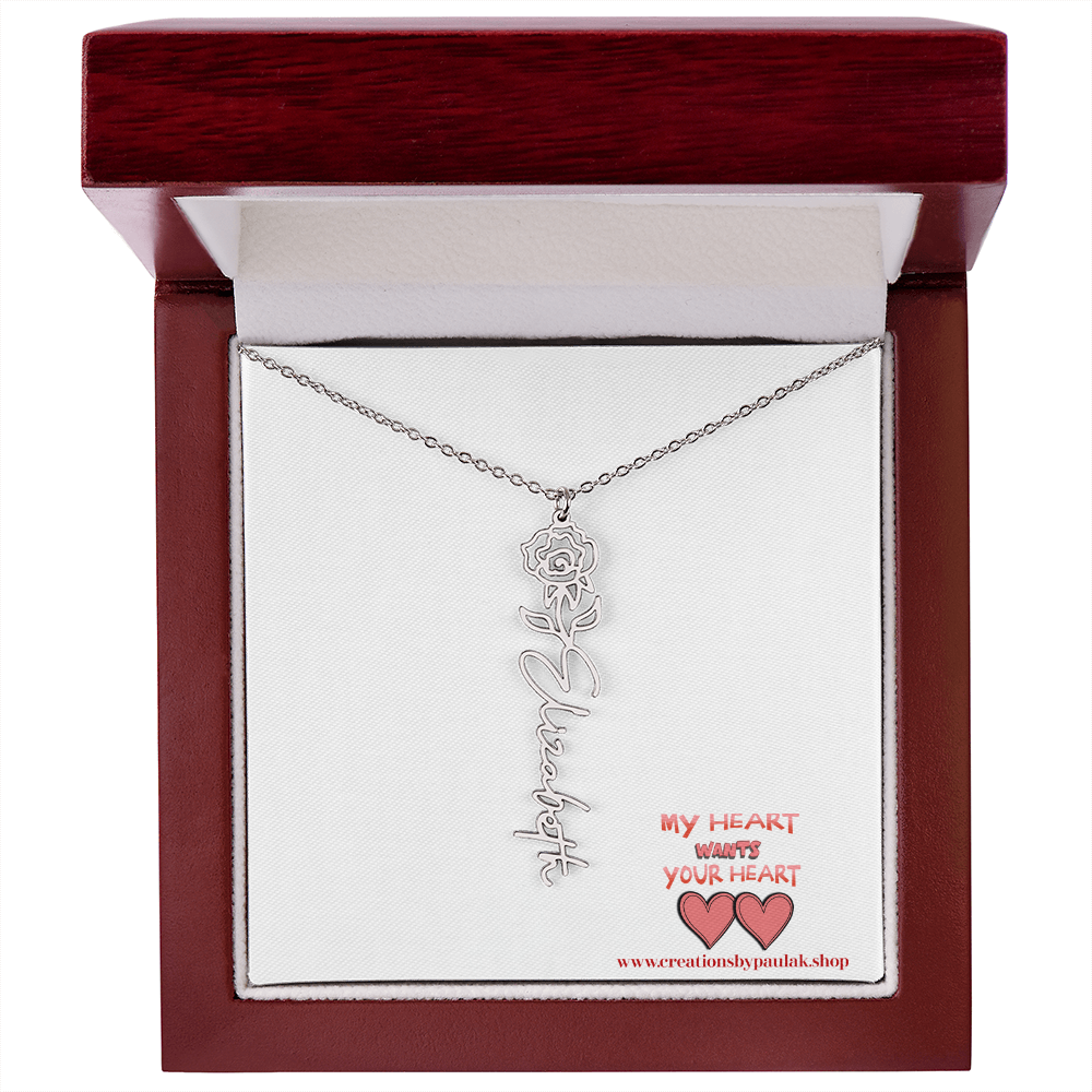 custom "Valentine Necklace" – The Perfect Valentine's Day Gift for Her | Romantic Jewelry for Love