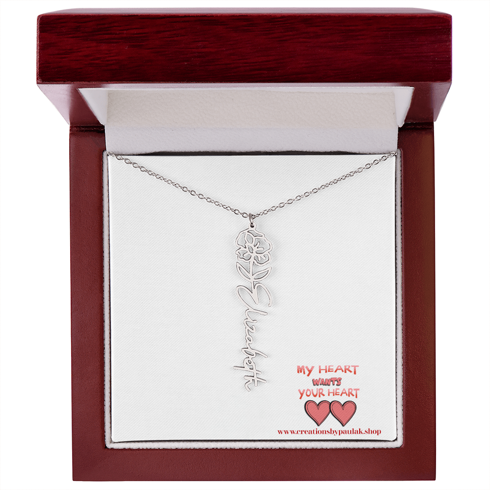 custom "Valentine Necklace" – The Perfect Valentine's Day Gift for Her | Romantic Jewelry for Love