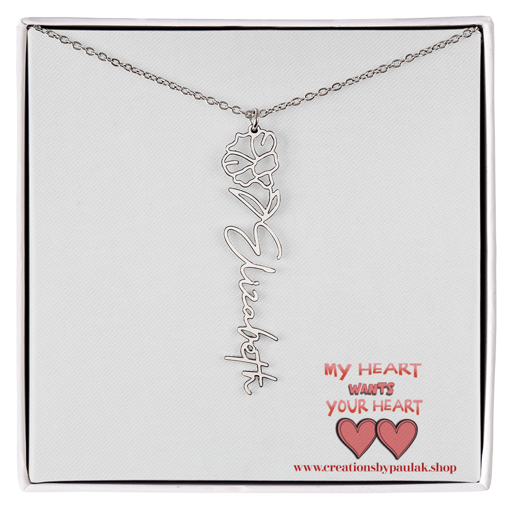 custom "Valentine Necklace" – The Perfect Valentine's Day Gift for Her | Romantic Jewelry for Love
