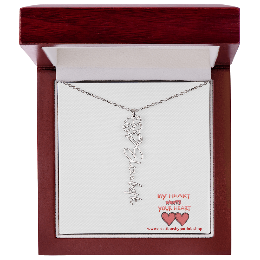 custom "Valentine Necklace" – The Perfect Valentine's Day Gift for Her | Romantic Jewelry for Love