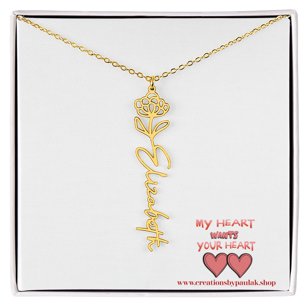 custom "Valentine Necklace" – The Perfect Valentine's Day Gift for Her | Romantic Jewelry for Love