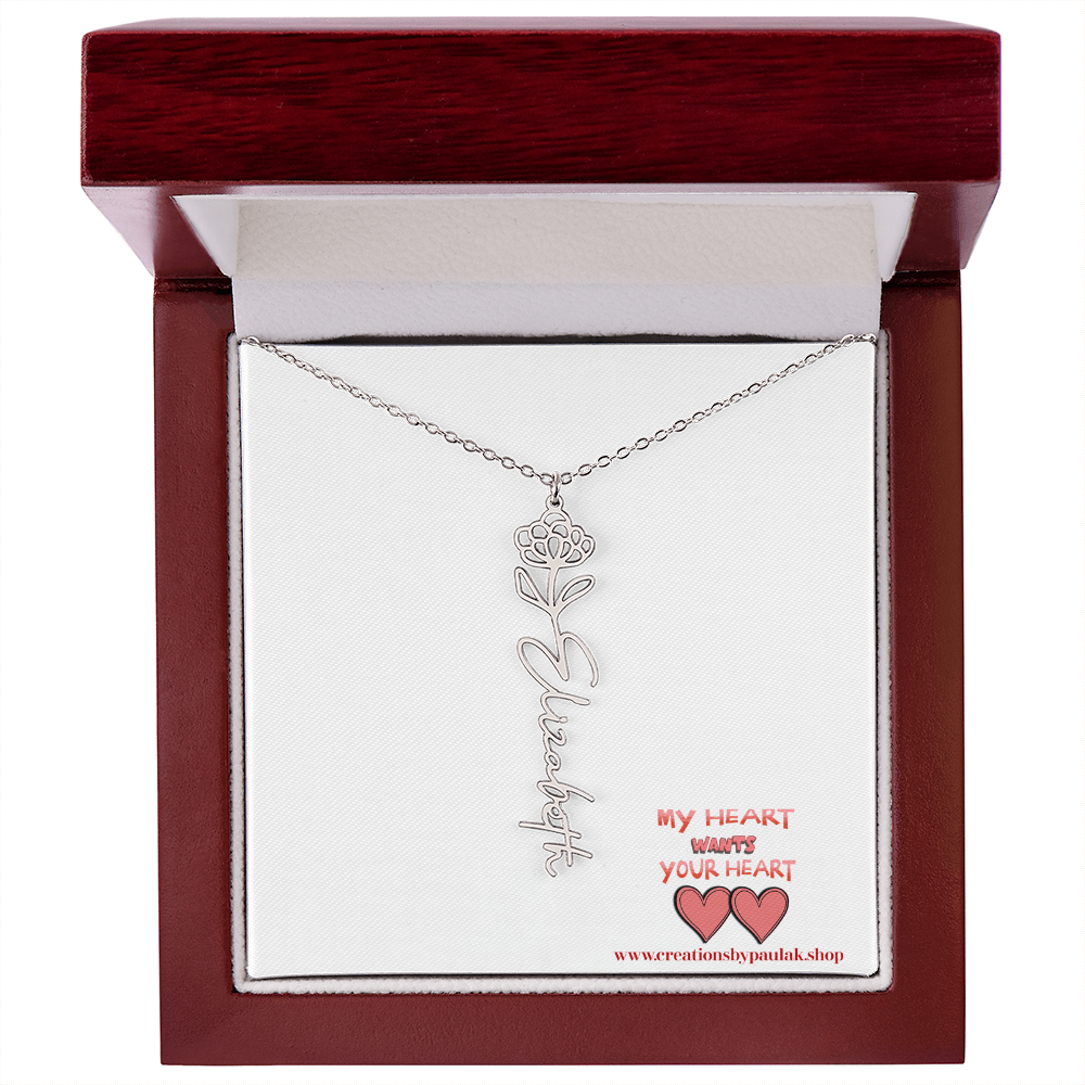 custom "Valentine Necklace" – The Perfect Valentine's Day Gift for Her | Romantic Jewelry for Love