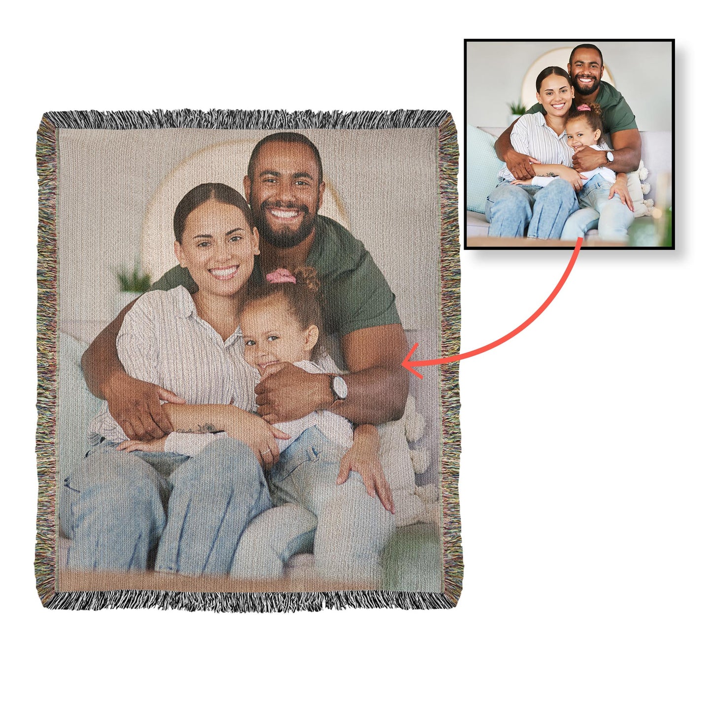 "Forever Love – Personalized Heirloom Blanket"