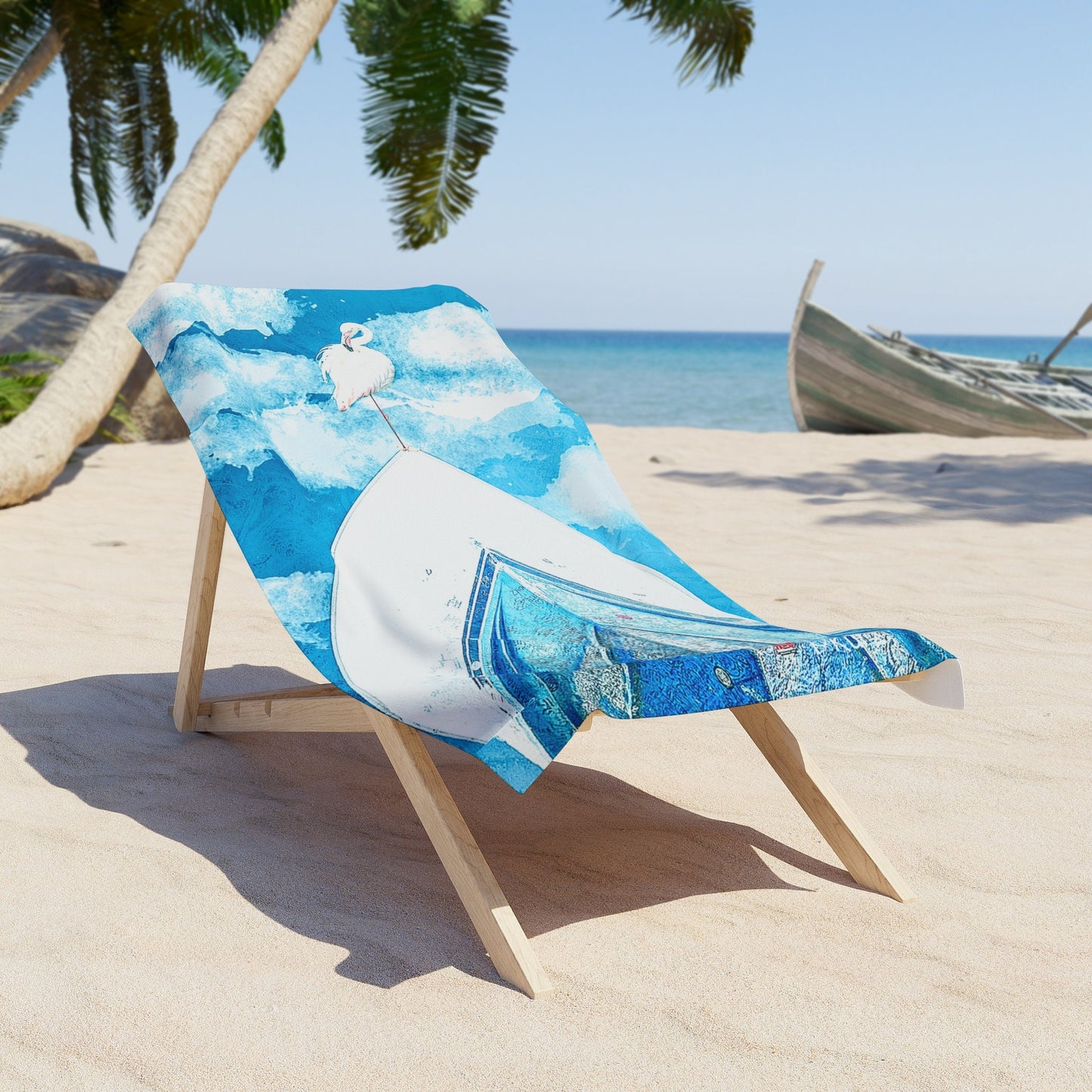Feathers on Shipwreck Beach Towel, Beach Towel, pool, gift, lake, airbnb,