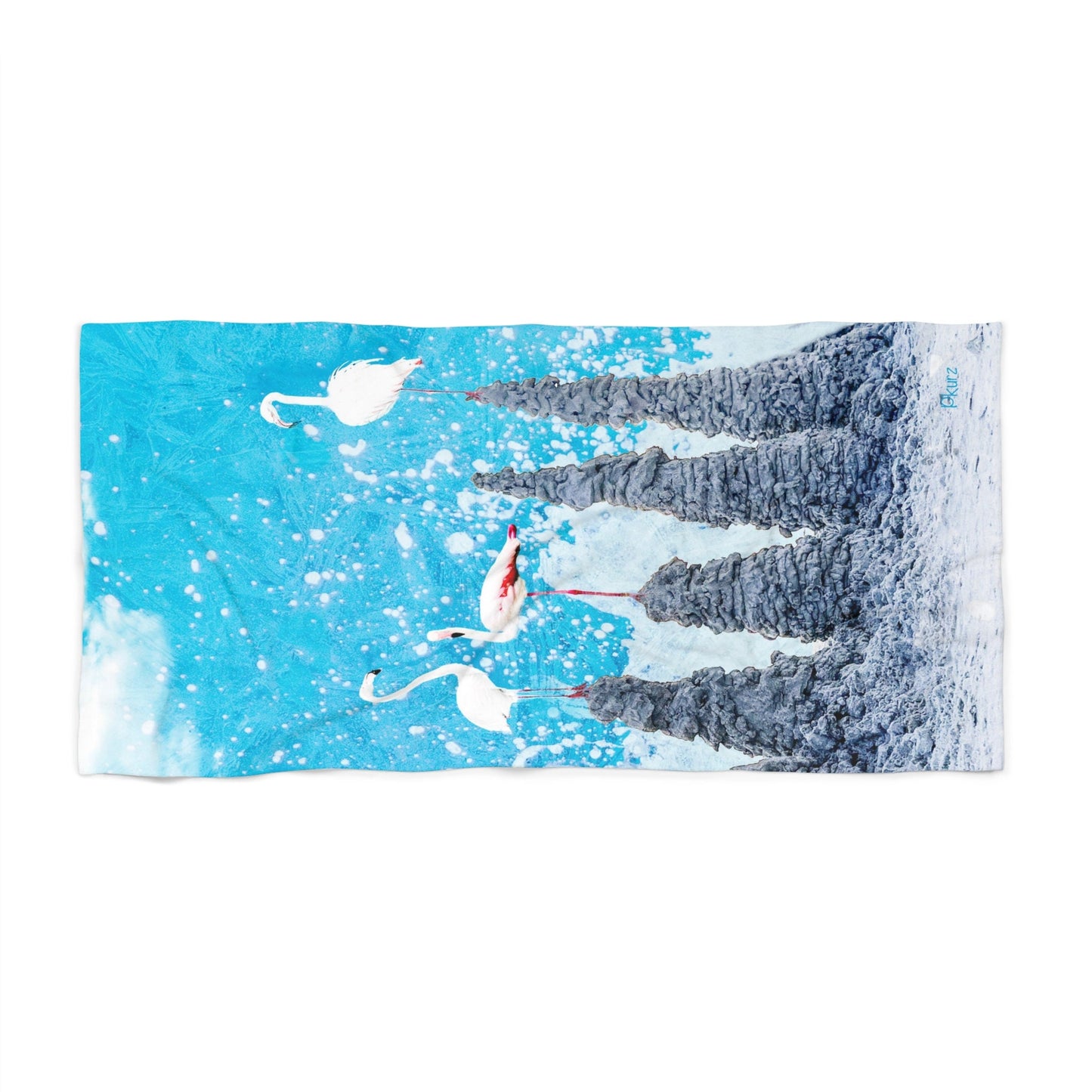 Feathers on Sandcastles Beach Towel, Beach Towel, pool, gift, lake, airbnb,