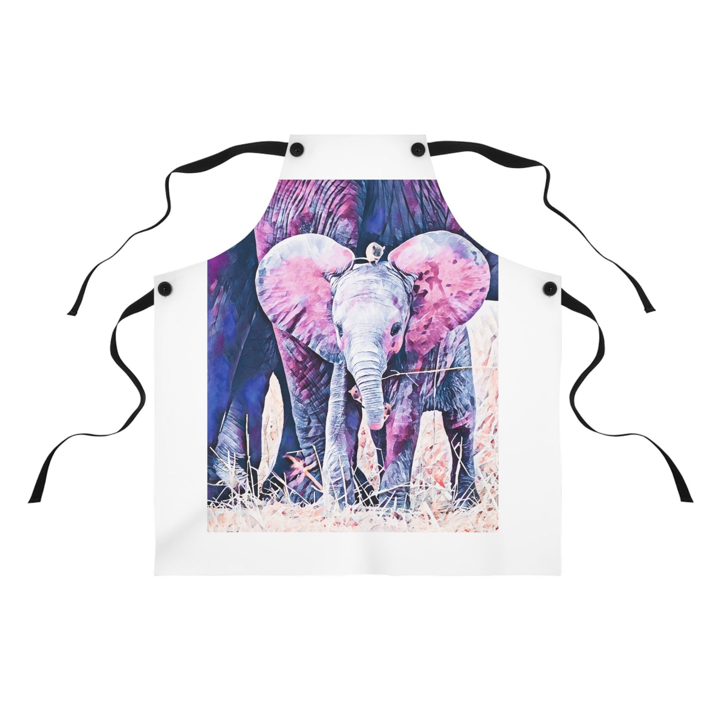 Elephant and Mice Apron, elephant, chef, baker, cook, bbq, grille, picnic, camp, gift,