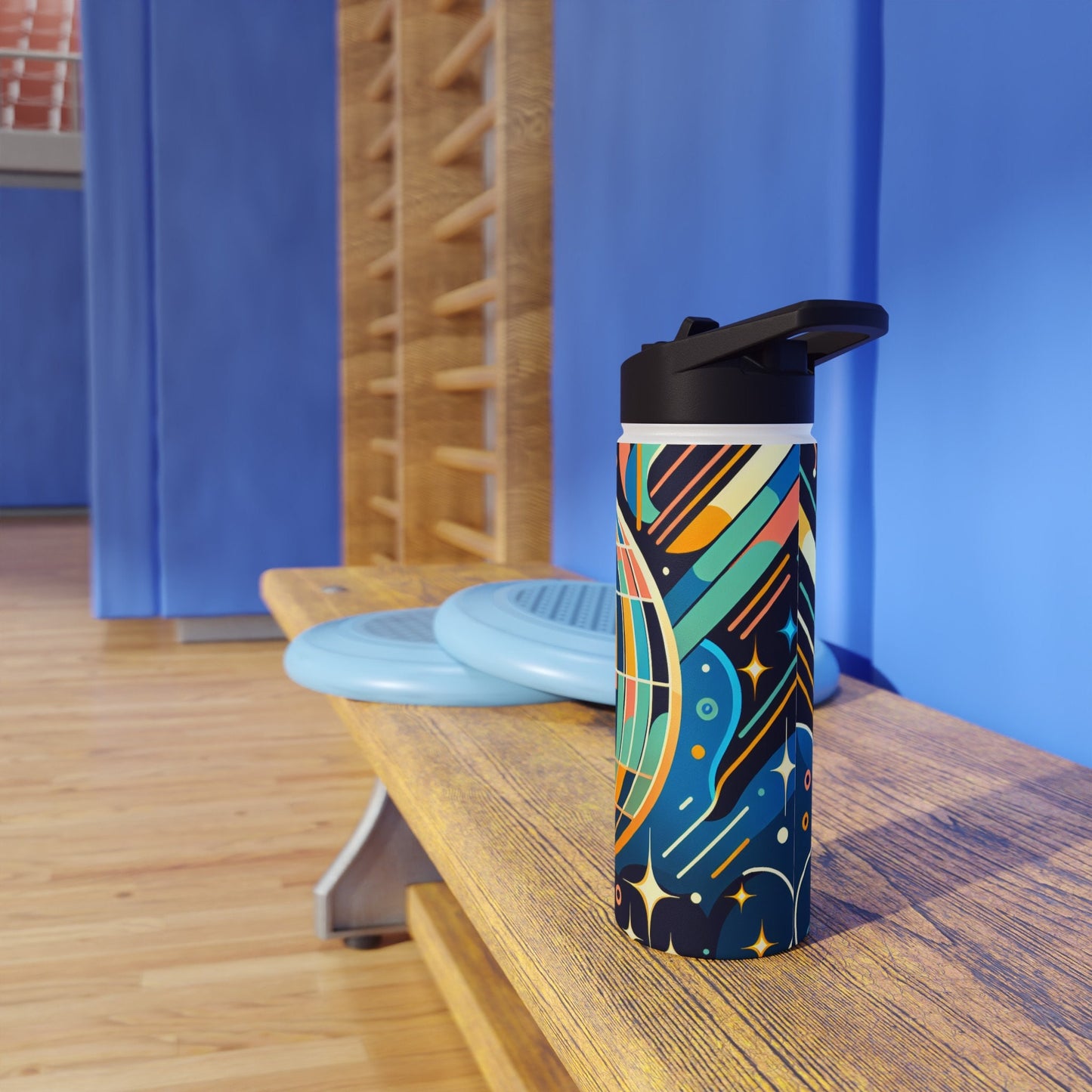 Art Deco Disco Ball, Stainless Steel Water Bottle, Standard Lid, Student, Dorm Room, College, Beverage, Water Bottle, Gym