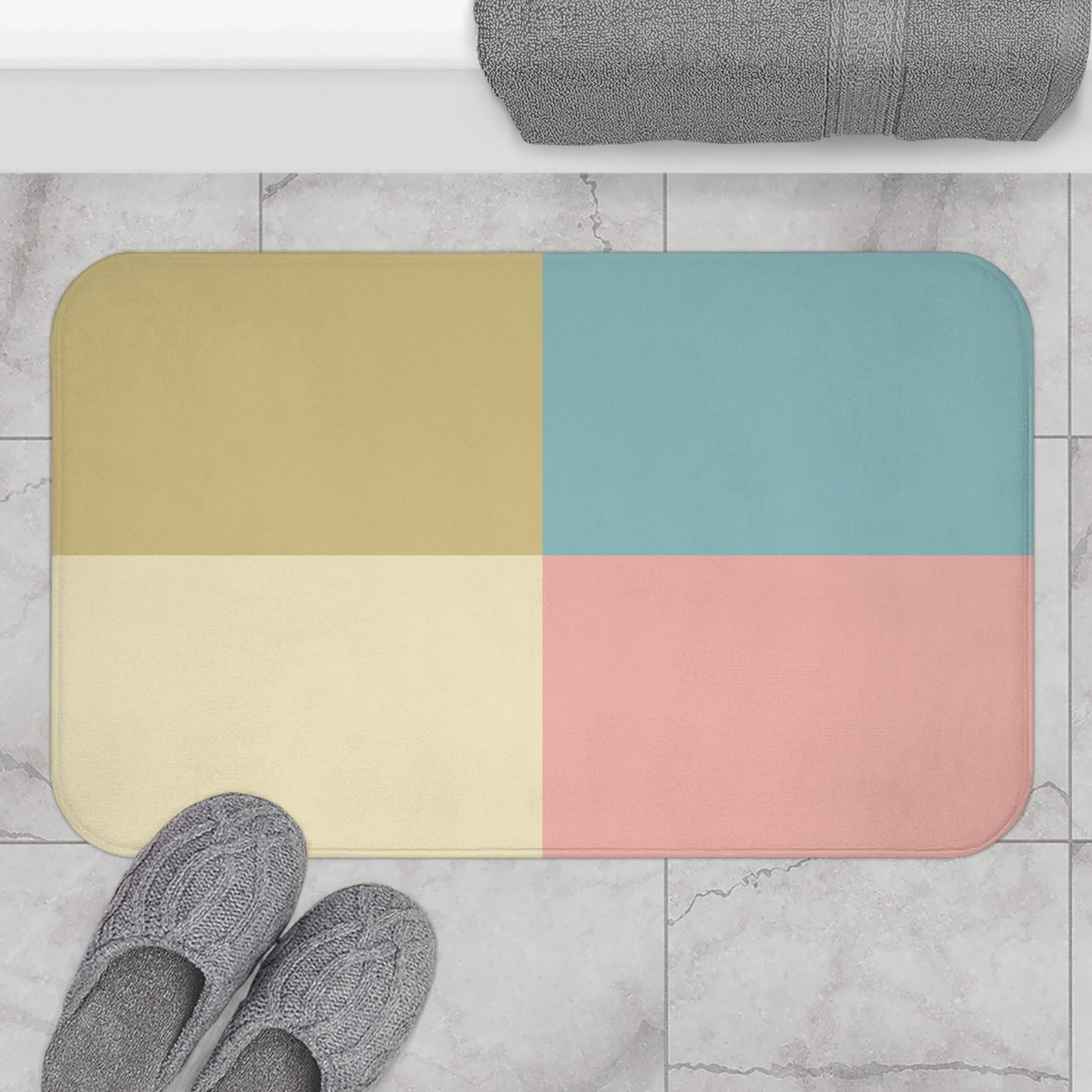 Dorm Divas Bath Mat, coordinates with Dorm Divas shower curtain, tapestry, mug, tumbler