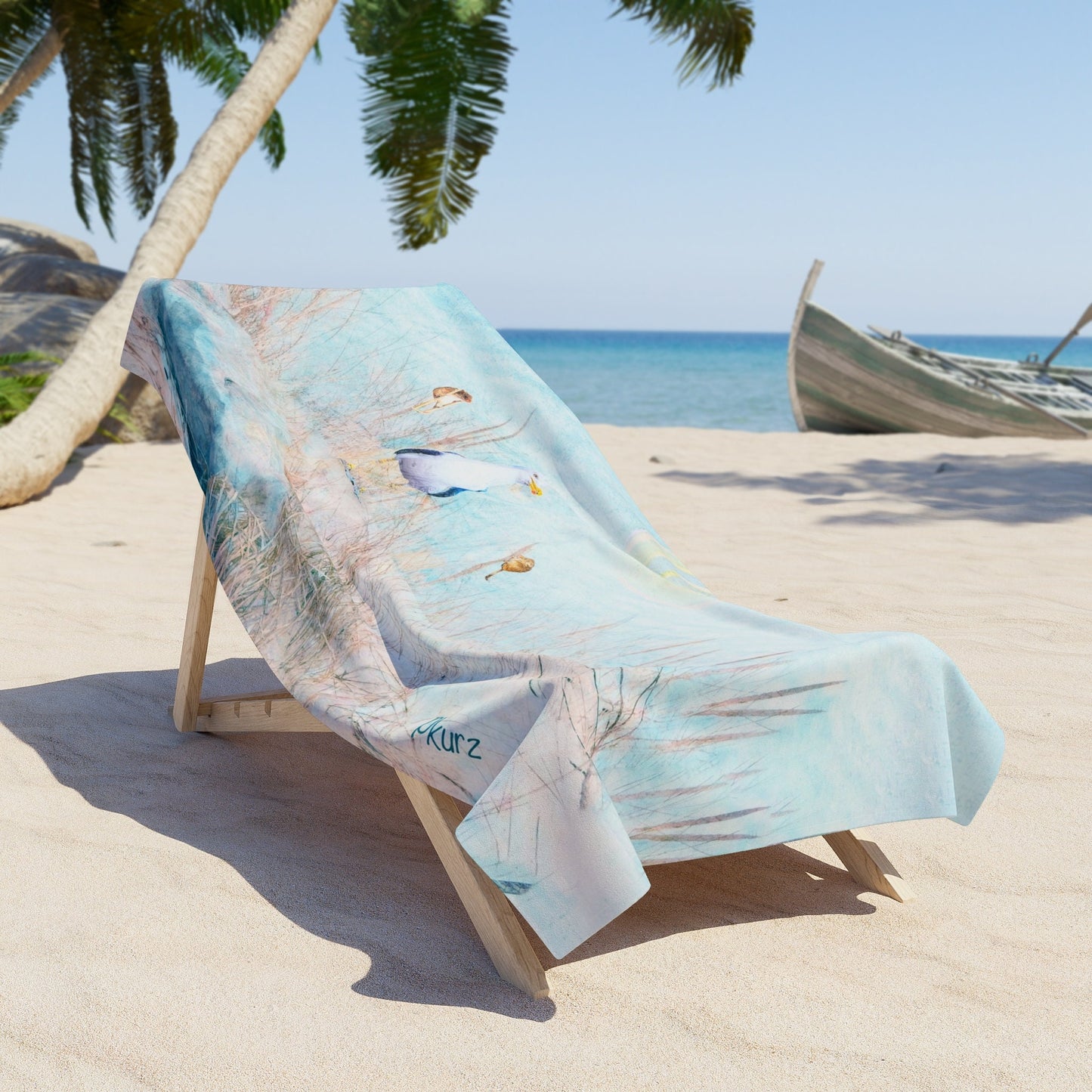 Max & Milly Chillin Beach Towel, Beach Towel, pool, gift, lake, airbnb,