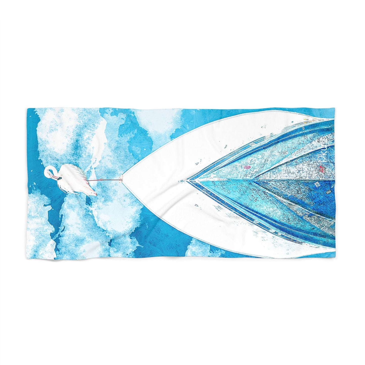 Feathers on Shipwreck Beach Towel, Beach Towel, pool, gift, lake, airbnb,