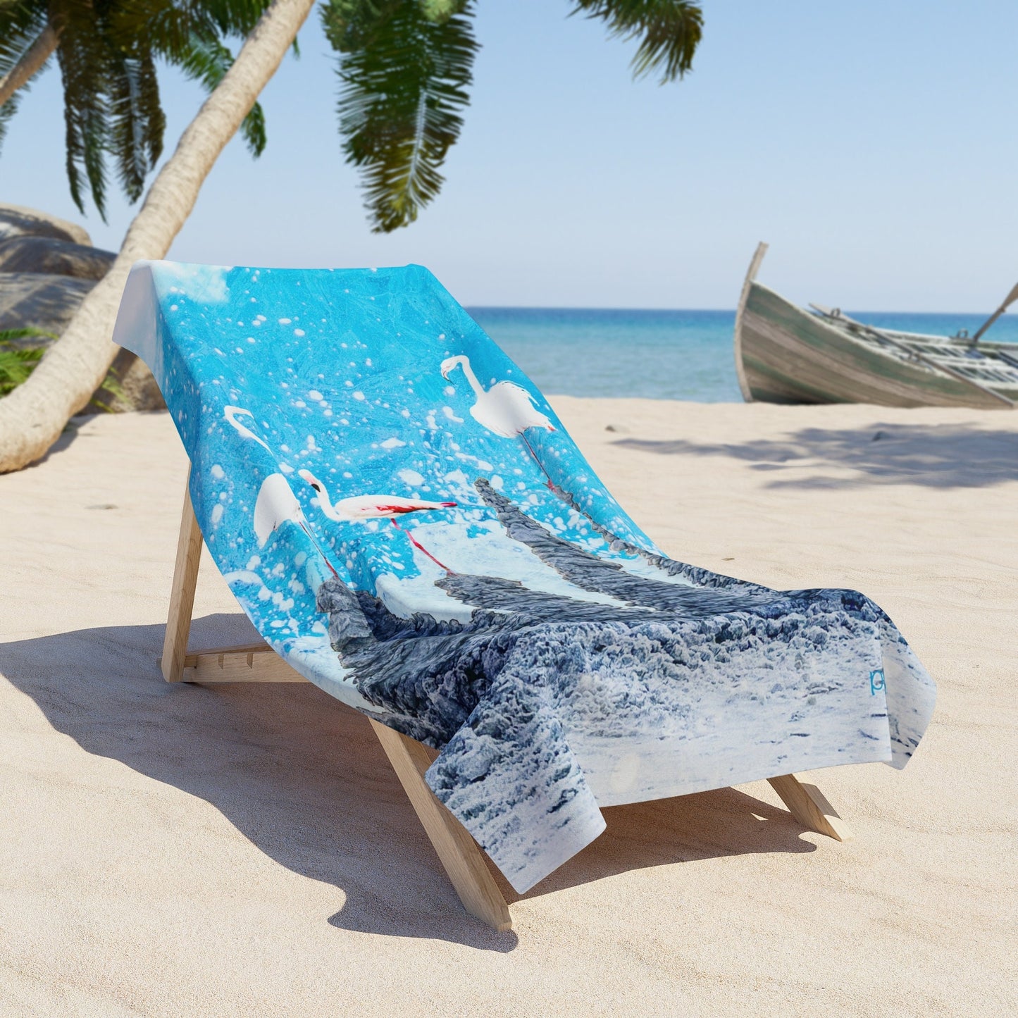 Feathers on Sandcastles Beach Towel, Beach Towel, pool, gift, lake, airbnb,