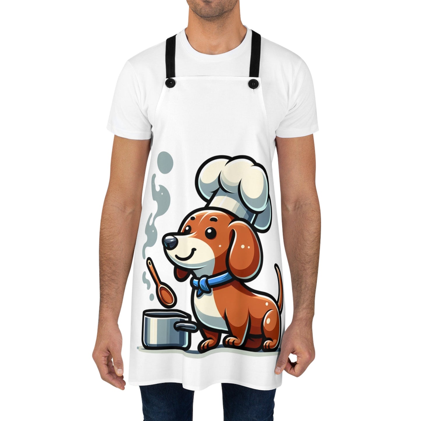 Chef Dachshund Apron, dog, chef, baker, cook, bbq, grille, picnic, camp, gift,