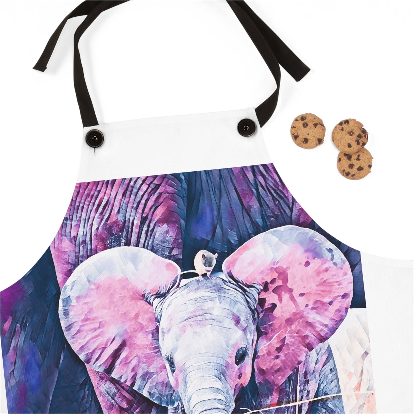 Elephant and Mice Apron, elephant, chef, baker, cook, bbq, grille, picnic, camp, gift,
