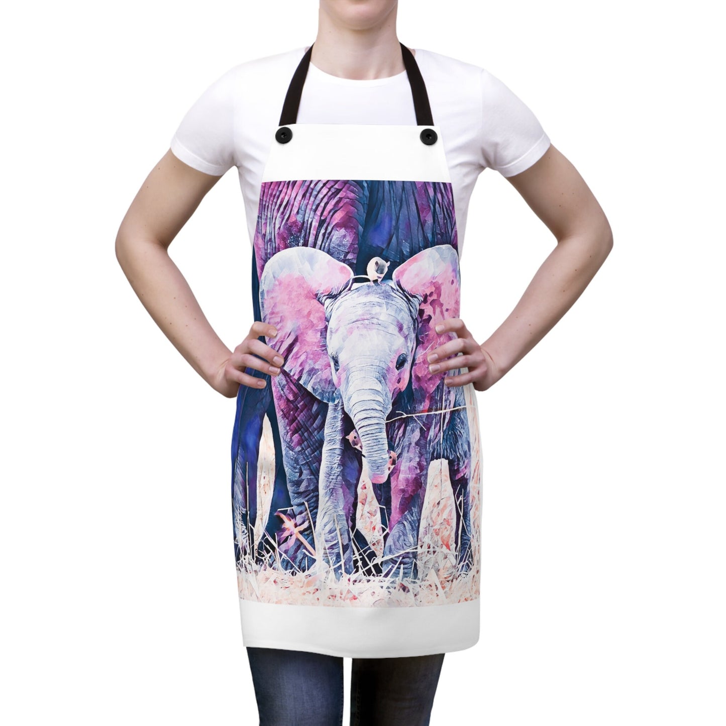 Elephant and Mice Apron, elephant, chef, baker, cook, bbq, grille, picnic, camp, gift,