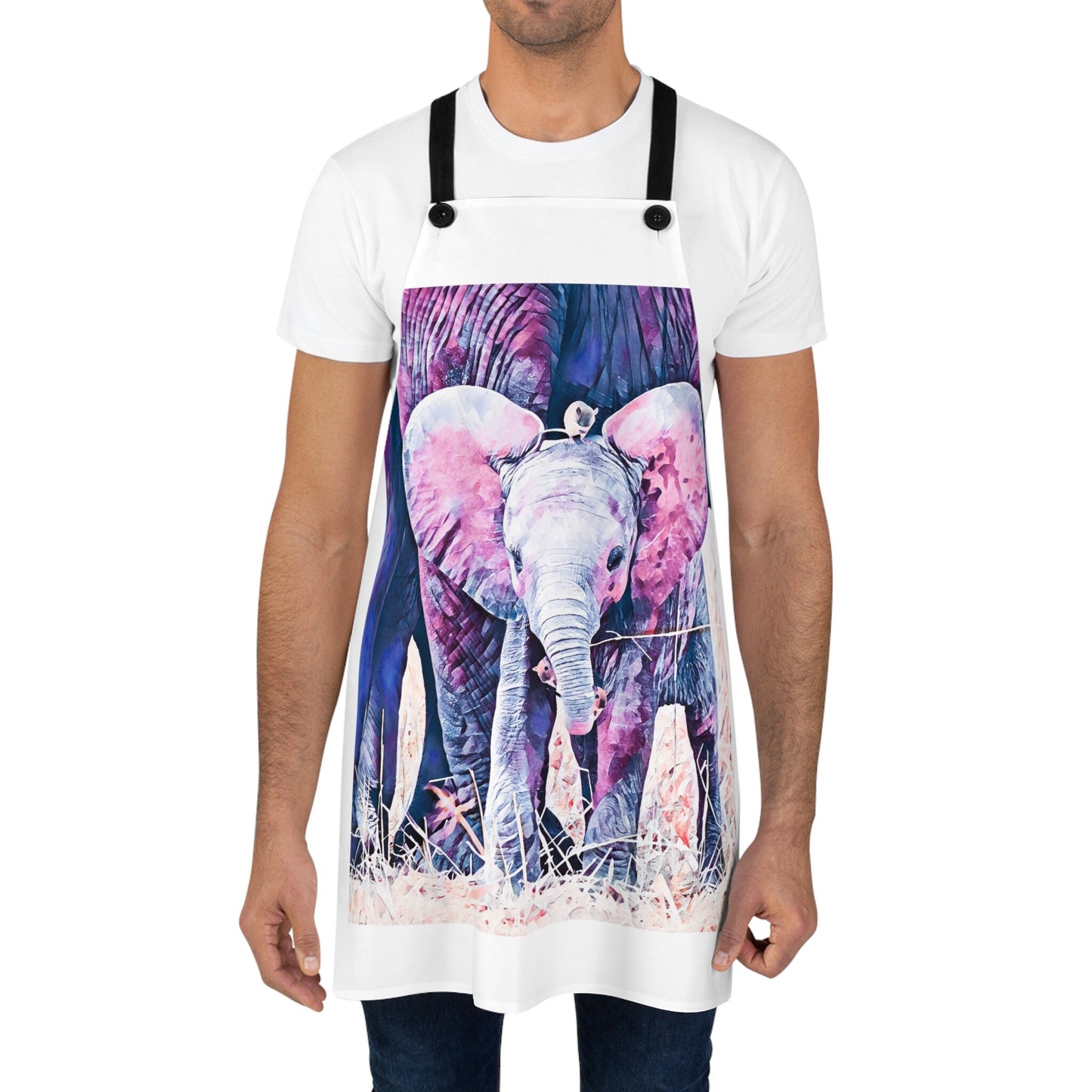 Elephant and Mice Apron, elephant, chef, baker, cook, bbq, grille, picnic, camp, gift,