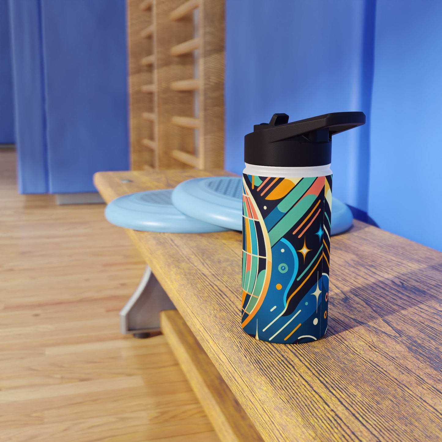 Art Deco Disco Ball, Stainless Steel Water Bottle, Standard Lid, Student, Dorm Room, College, Beverage, Water Bottle, Gym