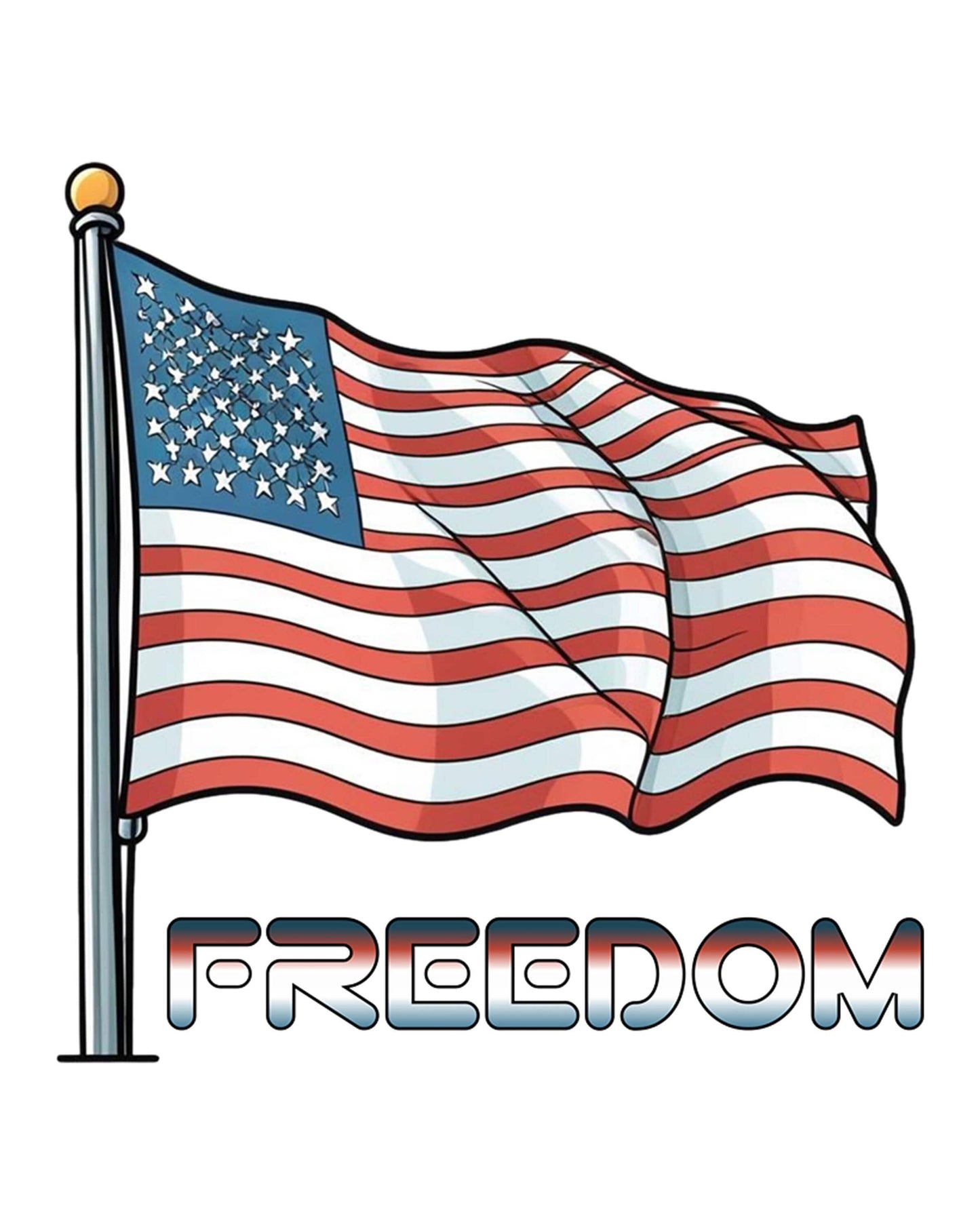Freedom Unfurled: American Flag Artwork