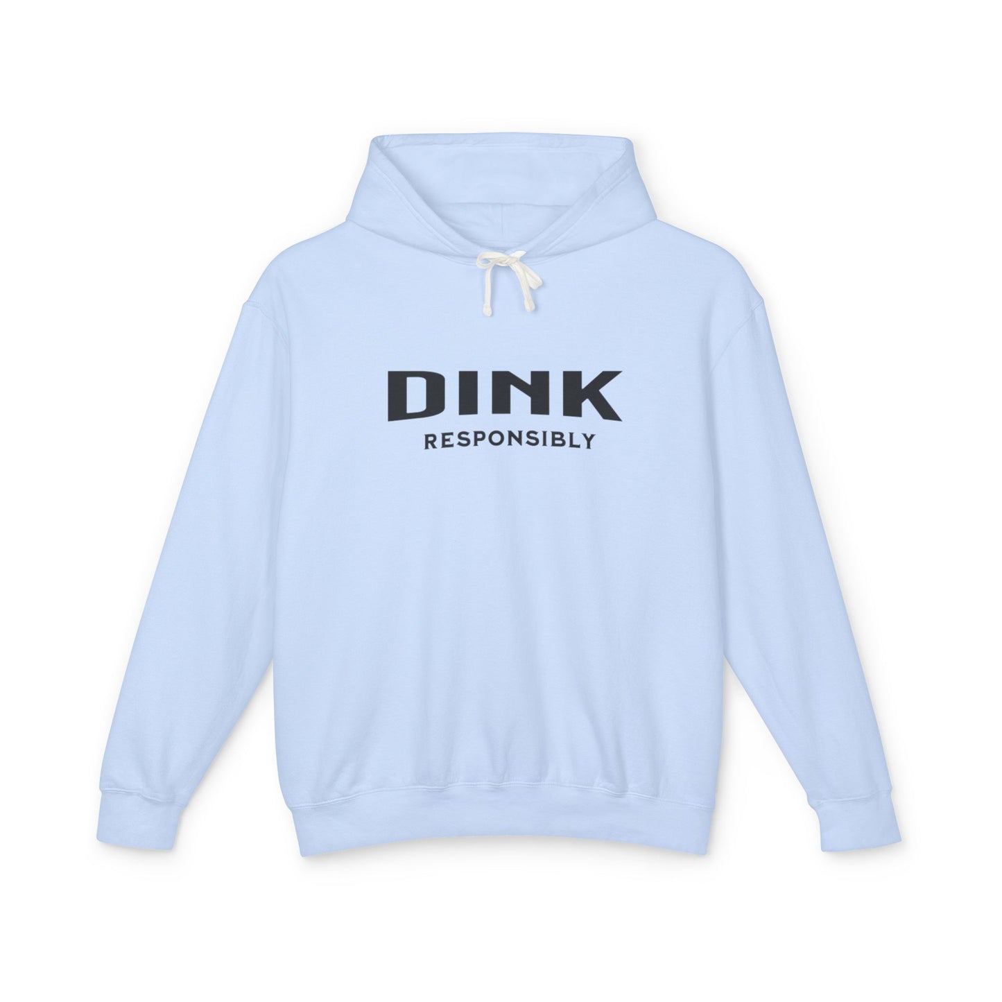 Dink Responsibly – Fun Pickleball Design" Unisex Lightweight Hooded Sweatshirt