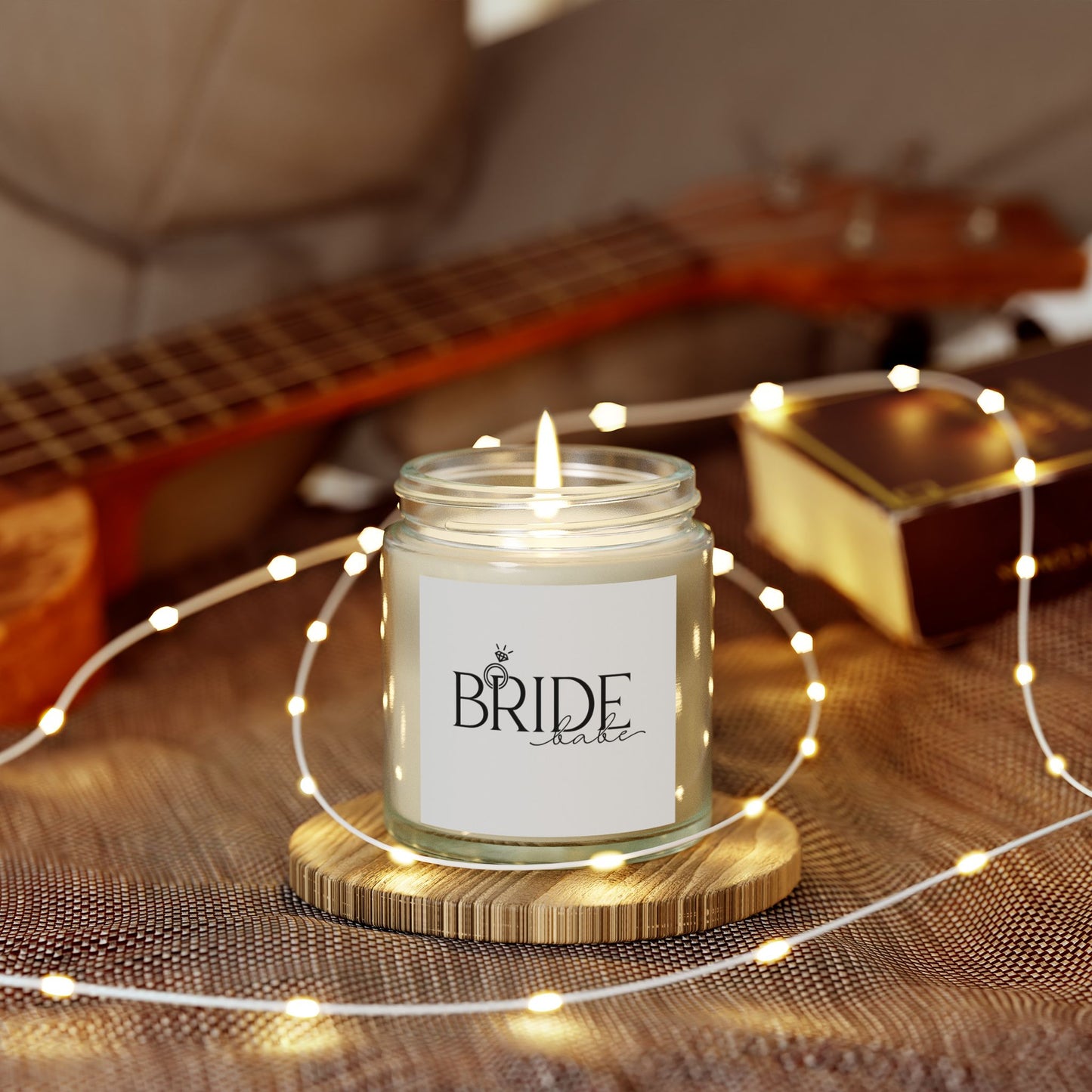 Bride Scented Candle - Coconut Apricot Wax (4oz, 9oz) | Perfect Wedding Gift