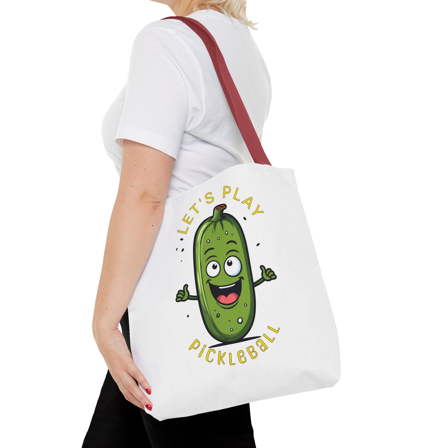 Pickleball Tote Bag, Let's Play Pickleball, Funny Pickle Saying, Pickleball Gift, Sports Bag, Pickleball Accessories