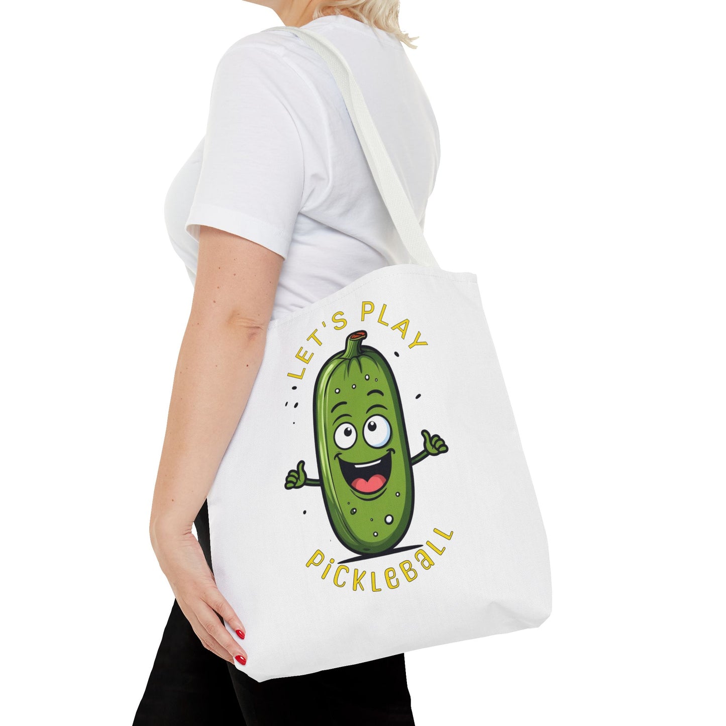 Pickleball Tote Bag, Let's Play Pickleball, Funny Pickle Saying, Pickleball Gift, Sports Bag, Pickleball Accessories