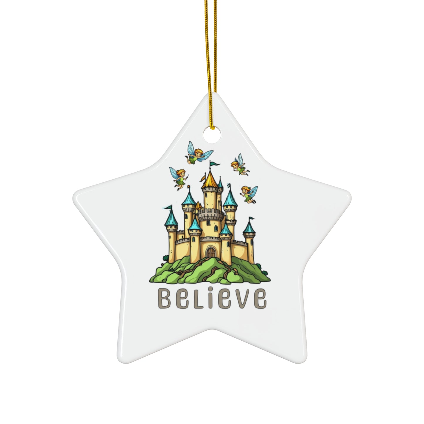 Ceramic Ornament, 4 Shapes