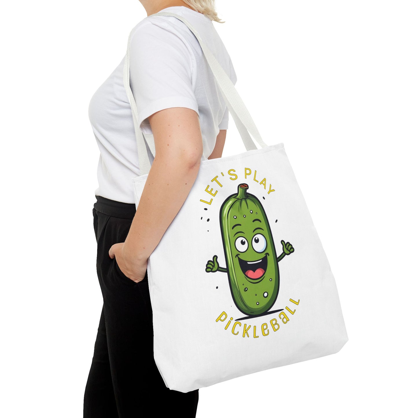 Pickleball Tote Bag, Let's Play Pickleball, Funny Pickle Saying, Pickleball Gift, Sports Bag, Pickleball Accessories