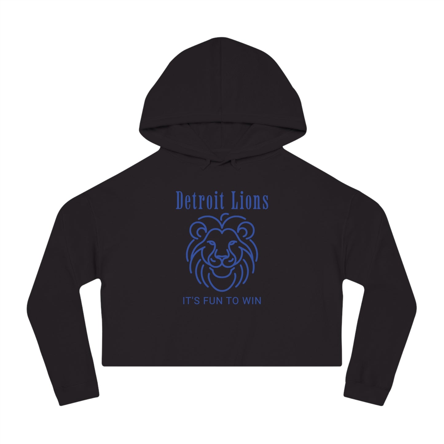Cropped Hoodie Detroit Lions Fun to Win Quote