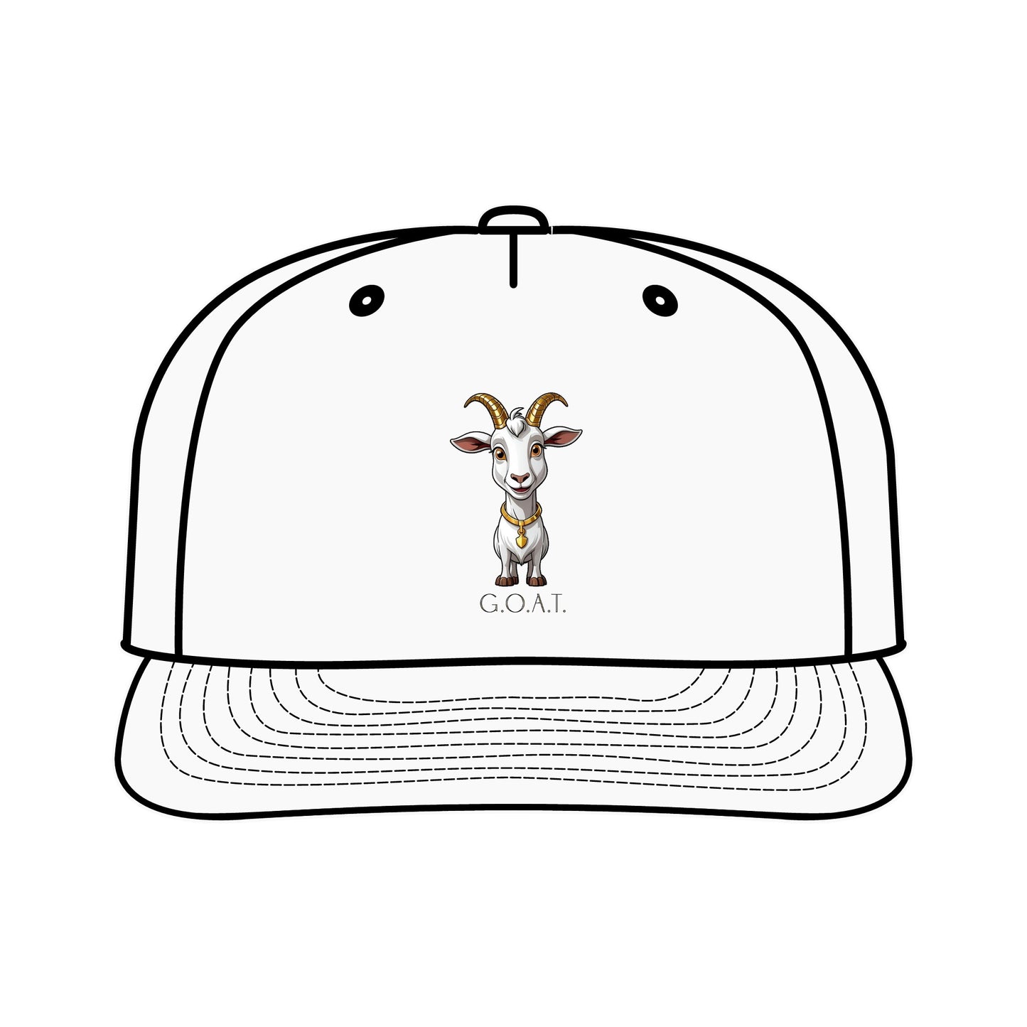 G.O.A.T. Hat – Cartoon Goat Design, Inspire Your Inner Greatness Surf Cap