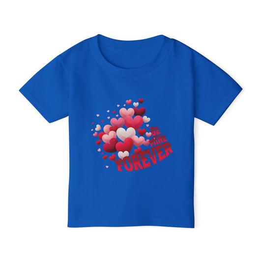 - Be Mine Forever-Toddler T-shirt  Valentine's Day Hearts Design