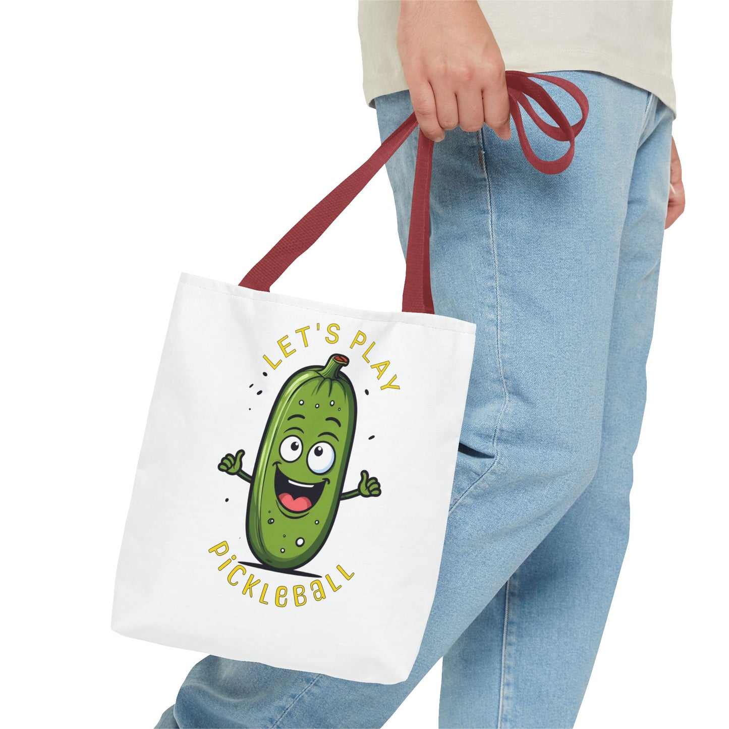 Pickleball Tote Bag, Let's Play Pickleball, Funny Pickle Saying, Pickleball Gift, Sports Bag, Pickleball Accessories