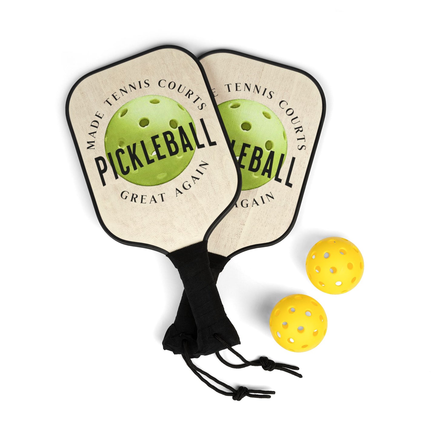 "Pickleball, Making Tennis Courts Great Again Paddle & Ball Kit – Fun Pickleball Design" Pickleball Kit