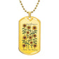 "Sunflowers Make Me Happy Dog Tag Bag Accessory – Sunflower Design"