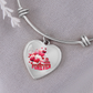 "Be Mine Forever" – Luxury Heart Bangle