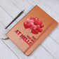 "YOU HAD ME AT HELLO" – Leather-bound Valentine's Notebook