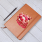 "Be Mine Forever"– Leather-bound Valentine's Notebook