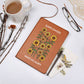 "Sunflowers Make Me Happy Leather Journal – Elegant Design with Sunflowers"