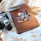 "Boss Babe Leather Journal – Cute Design with Laptop & Coffee"