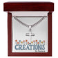 Your Guy will LOVE this Cuban Link Chain with Engraved Artisan Cross