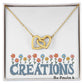 Spoil yourself with this elegant Interlocking Hearts Necklace (Yellow & White Gold Variants)