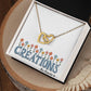 Spoil yourself with this elegant Interlocking Hearts Necklace (Yellow & White Gold Variants)